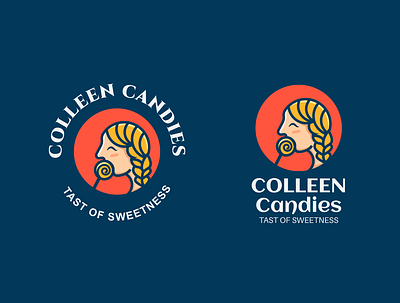 COLLEEN CANDIES branding candy concept girl graphics icon identity logo mark minimal restaurant shop sweets typography