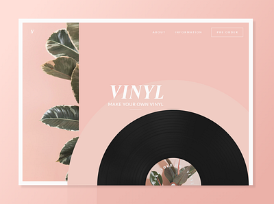 Make Own Vinyl design ui ux