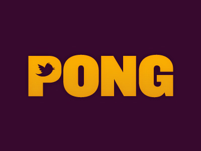 Twitter Pong knockout pong twitter