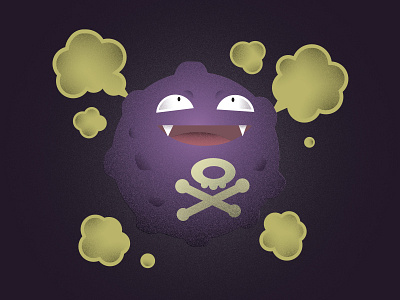 Koffing illustration koffing pokemon textures