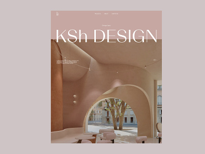 KSh design buro concept architecture colorful design interiors picture typography website