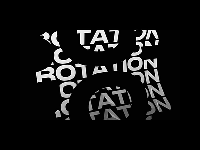 Rotation 3d 3d animation animation blender c4d design gif kinetictype logo typography