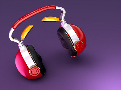 3D Headphone 3d 3dsmax concept art corona coronarender design hdr hdr light studio headphone headphones illustration sci fi studio