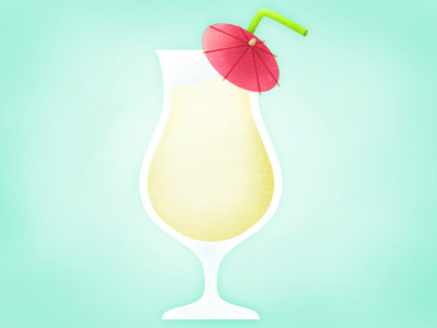 Day 6 Something you want 30 day drawing challenge daily doodle pina colada