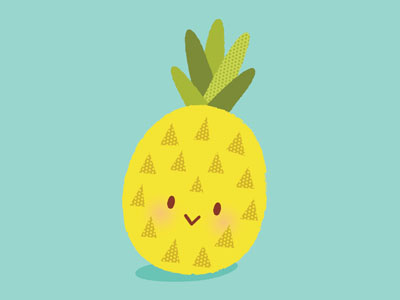 Pineapple Cutie cutie daily doodle pineapple spoonflower challenge