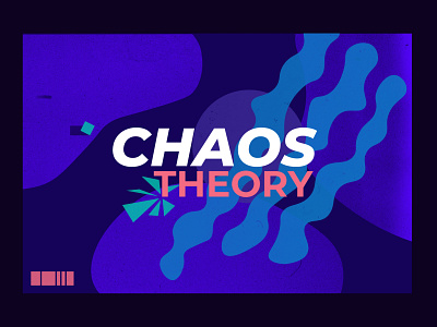 Choas Theory // Illustration art artwork blue blues chaos design flat graphic design illustration illustrator inspiration landscape lockdown minimal potrait quarantine random ui uiux vector