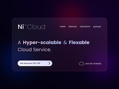 Ni Cloud app brand branding clean cloud design figma flat glassmorphism graphic design minimal modern neumorphism skeuomorphic typography ui ui design ux web web design