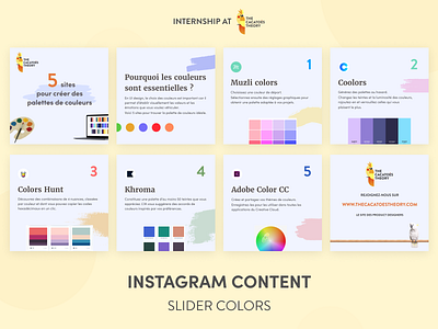 The Cacatoès Theory - Instagram : slider colors cacatoes color instagram instagram post linkedin palettes post slider