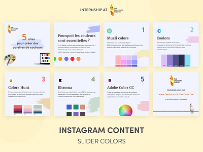 The Cacatoès Theory - Instagram : slider colors