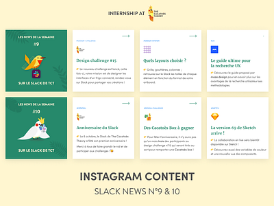 The Cacatoès Theory - Instagram : Slack News cacatoes figma illustration instagram instagram post linkedin mobile slider social media design social network socialmedia vector