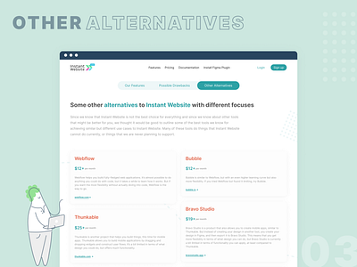 Instant Website - The alternatives