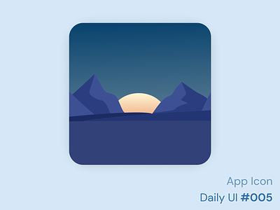 Daily UI 005 - App Icon 005 app art daily ui daily ui 005 graphism icon logo mobile app logo mountain phone app svg vectoriel