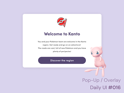 Daily UI 016 - Pop-up / Overlay