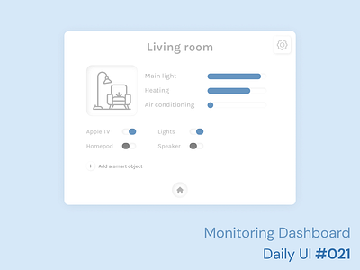 Daily UI 021 - Monitoring Dashboard 021 daily ui daily ui 021 dashboard design challenge figma home home monitoring interface monitoring dashboard product design sign in ske skeuomorphism ui ux