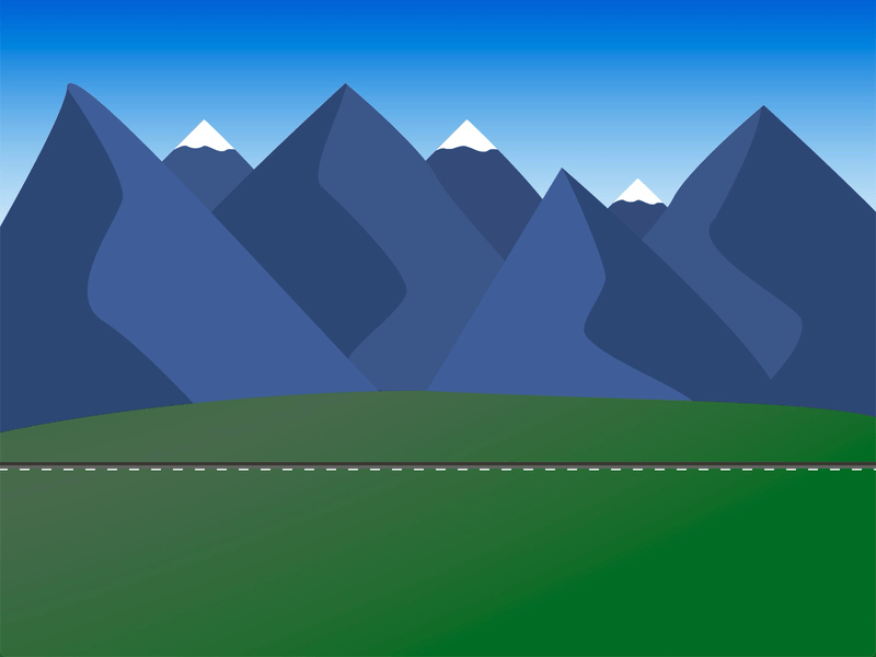 Moutain Train | Flat illustration & animation animation flatdesign moutain train