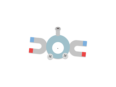 Vectorial Magnemite animation figma illustration pokemon