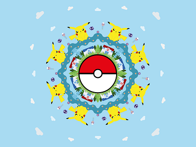 Pokémon Mandala figma illustration illustrator pokemon pokémon vector