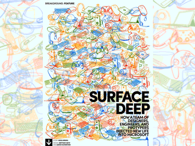 Surface Deep Article adobe dps illustration layout design magazine microsoft tech