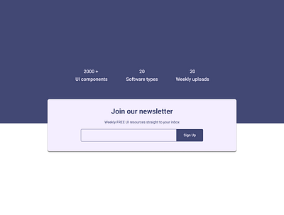 Newsletter section alignment design flat grid minimal typography ui ux web website