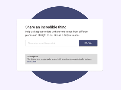 Share link card alignment design flat grid minimal typography ui ux web website