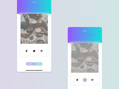 Daily UI :: 010 - Social Share alignment app design flat grid illustration minimal typography ui ux