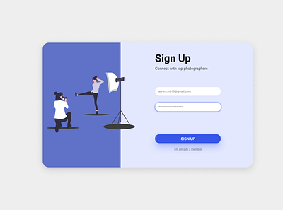 Sign Up alignment design minimal sign up design sign up form signup ui ux web website