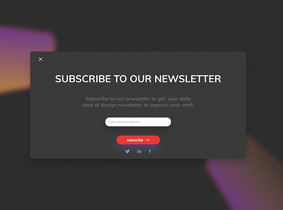 Daily UI :: 026 - Subscribe alignment design flat grid minimal subscribe form subscription subscriptions ui ux web website