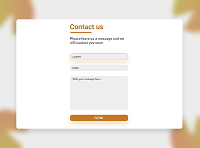 Daily UI :: 028 - Contact Us alignment contact contact us design minimal ui website