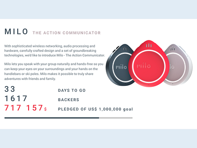 Daily UI :: 032 - Crowdfunding Campaign