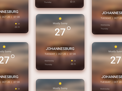 Daily UI :: 037 - Weather