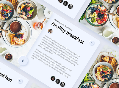 Daily UI :: 040 - Recipe alignment breakfast design dishes food minimal recipe restaurant ui