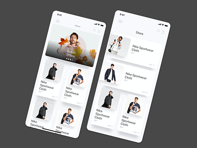 E-commerce App Home Screen card ecommerce