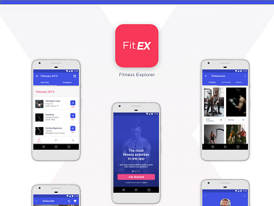 FitEX Android App android app android app design android app development app design ui ux