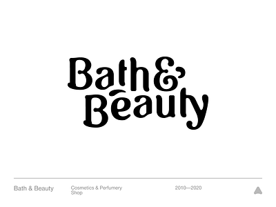 Bath & Beauty bath beauty black branding clean cosmetics logo mark minimal perfumery symbol typography vector