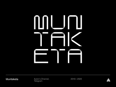 Muntaketa black branding clean design logo minimal muntaketa symbol typography vector