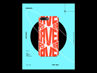 Bravers. Phone case design. branding bravers case design minimal phone poster print soviet typogaphy ussr