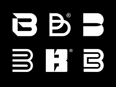 Letter B b branding letter logo mark minimal symbol typography