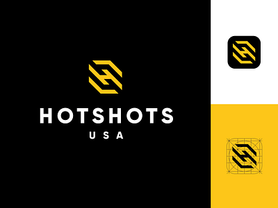 Hotshots USA brand identity branding logo logotype symbol trucking