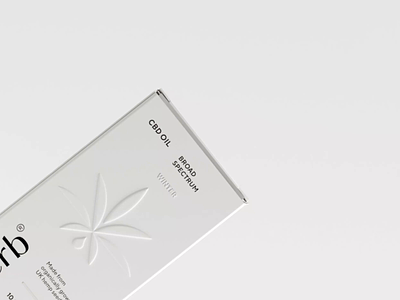 Health Herb ® CBD oil 3d animation blender branding graphic design logo minimal modelling package product typography