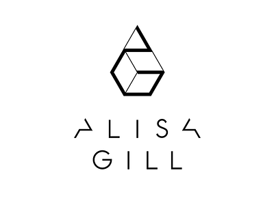 Alisa Gill black branding clean logo minimal photo photographer symbol typography