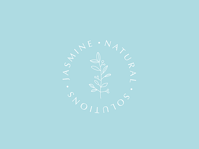 Jasmine Natural Solutions brand identity branding design logo typography