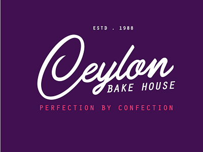 Ceylon bakery Logo adobeillustator branding illustration logo typeface