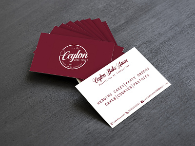 Visiting Card bakery branding buisness buisness card illustrator logo restaurant visiting card