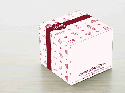 Pastry Box Packaging Design bakery box branding illustrator packagedesign packaging pastry square