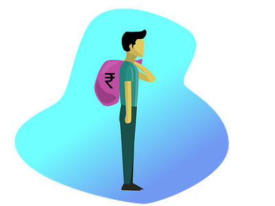 Man with money | Character Design adobeillustator artwork charecter design finance illustration money rupee