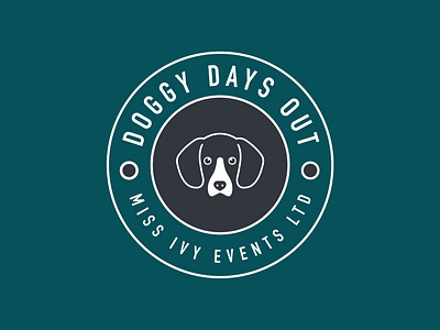 Doggy Days Out Logo Design adobe branding design doggy icon illustration lettering logo simple typography vector