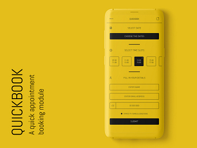 Quickbook - A quick appointment booking module appointment bookingmodule uichallenge