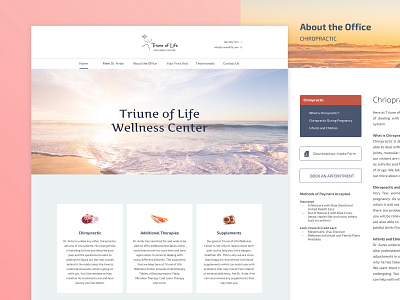 Triune of Life Wellness Center | Website Design homescreen webdesigning webpagedesign website design wellness wellnesscenter wordpress