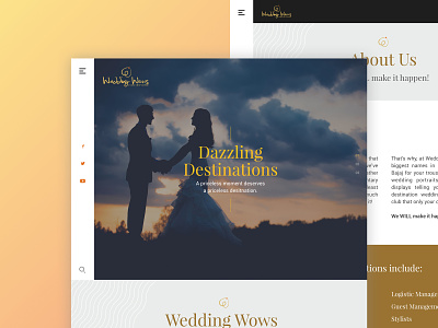Wedding Wows webdesign website wedding