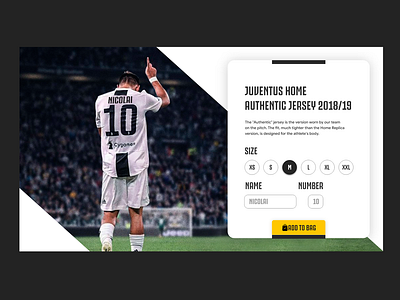 Personalise Football Kit Page - Juventus